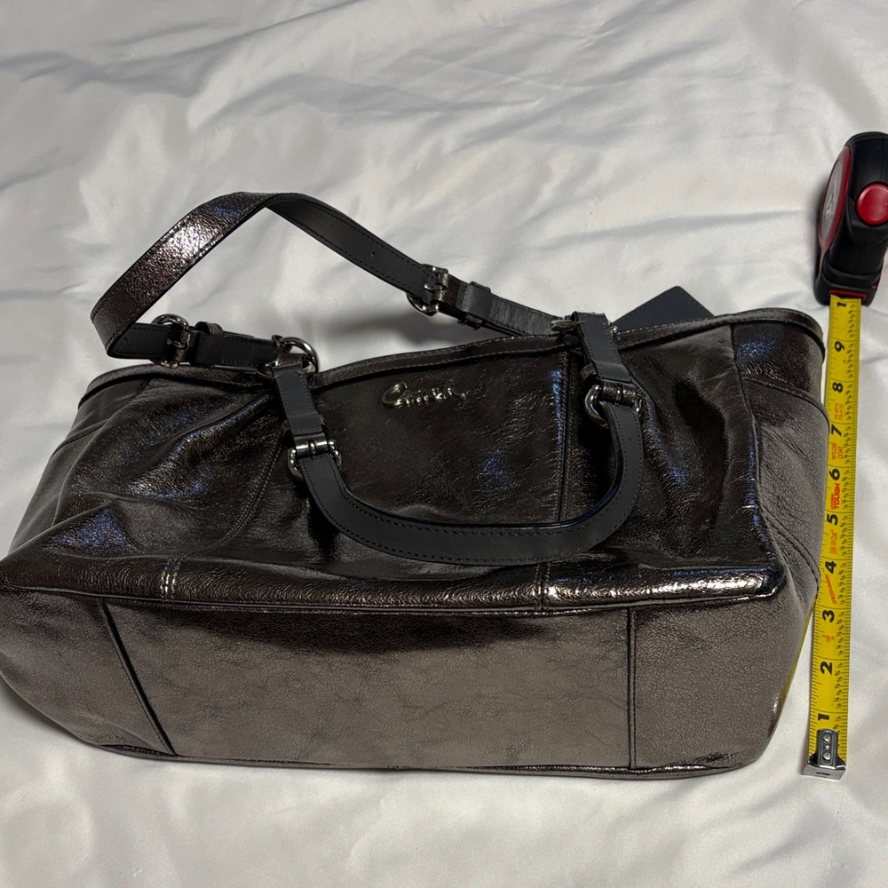 Coach Shimmering Metallic Tote - Picture 7 of 8